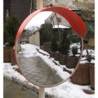 Зеркало дорожное сферическое с козырьком 450 мм, ГОСТ Р 52766-2007, Чехия